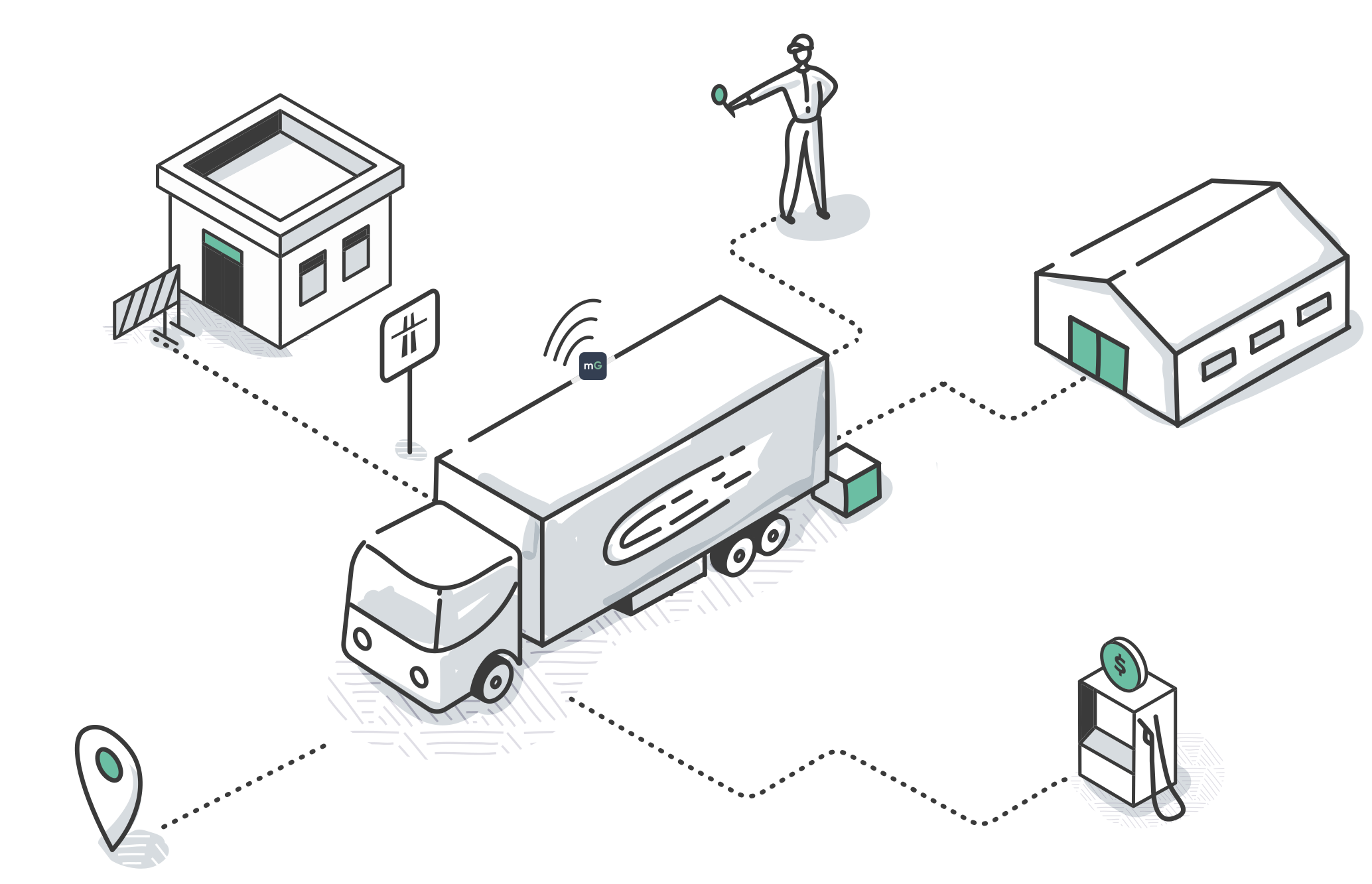 MultiGPS schemat działania systemu Monitoringu GPS